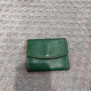 Louis Vuitton Green Epi Leather Small Fold Wallet